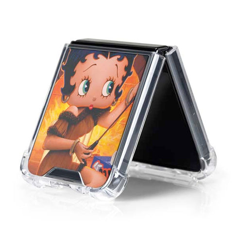 Betty Boop Roasting Marshmallows Galaxy Z Flip5 5G Clear Case