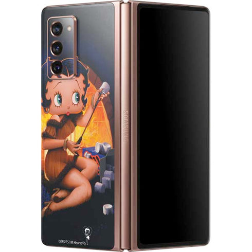 Betty Boop Roasting Marshmallows Galaxy Z Fold2 5G Skin