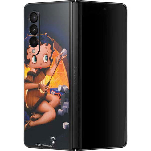 Betty Boop Roasting Marshmallows Galaxy Z Fold3 5G Skin