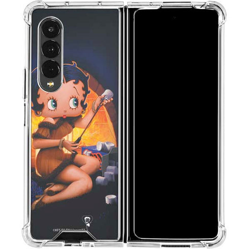 Betty Boop Roasting Marshmallows Galaxy Z Fold4 5G Clear Case