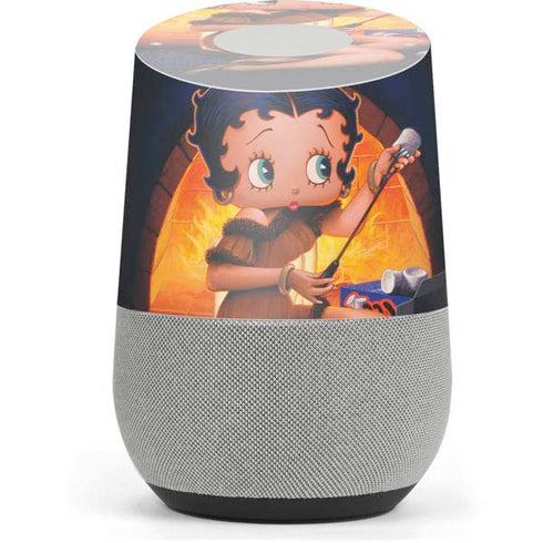 Betty Boop Roasting Marshmallows Google Home Skin