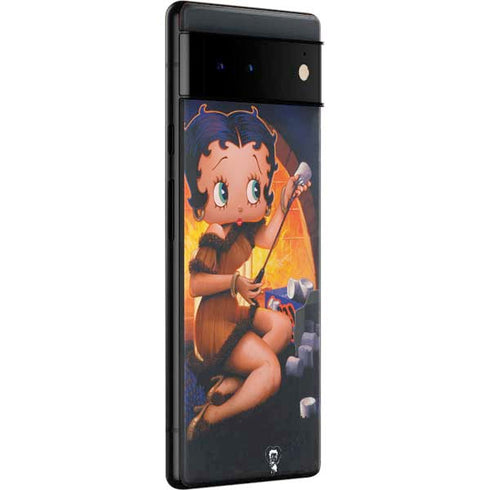 Betty Boop Roasting Marshmallows Google Pixel 6 Skin