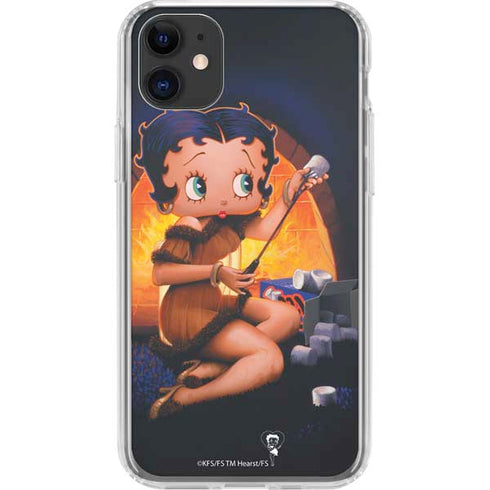Betty Boop Roasting Marshmallows iPhone 11 Clear Case