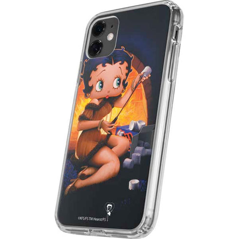 Betty Boop Roasting Marshmallows iPhone 11 Clear Case