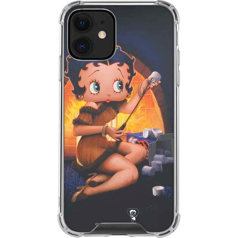 Betty Boop Roasting Marshmallows iPhone 12 Clear Case
