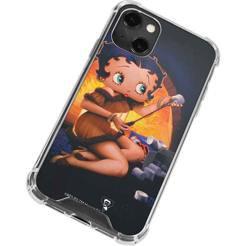 Betty Boop Roasting Marshmallows iPhone 14 Plus Clear Case
