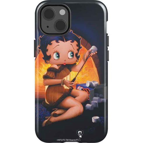 Betty Boop Roasting Marshmallows iPhone 15 Impact Case