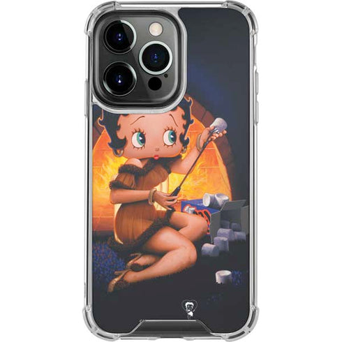Betty Boop Roasting Marshmallows iPhone 15 Pro Clear Case