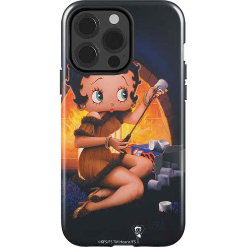 Betty Boop Roasting Marshmallows iPhone 14 Pro Impact Case