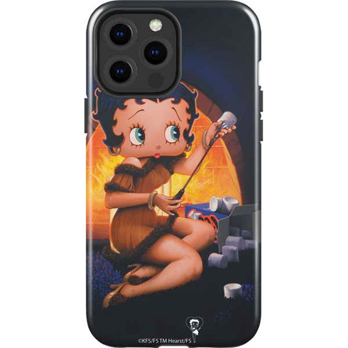 Betty Boop Roasting Marshmallows iPhone 15 Pro Max Impact Case