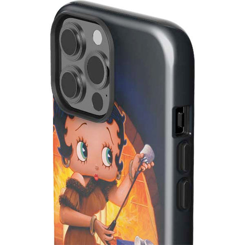 Betty Boop Roasting Marshmallows iPhone 15 Pro Max Impact Case