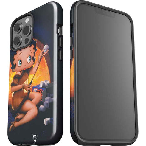 Betty Boop Roasting Marshmallows iPhone 15 Pro Max Impact Case
