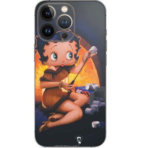 Betty Boop Roasting Marshmallows iPhone 15 Pro Skin