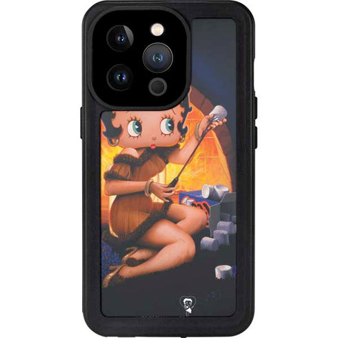Betty Boop Roasting Marshmallows iPhone 14 Pro Waterproof Case