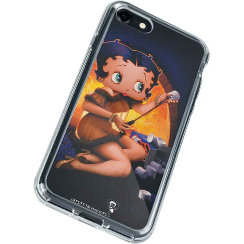 Betty Boop Roasting Marshmallows iPhone SE (2nd & 3rd Gen) Clear Case