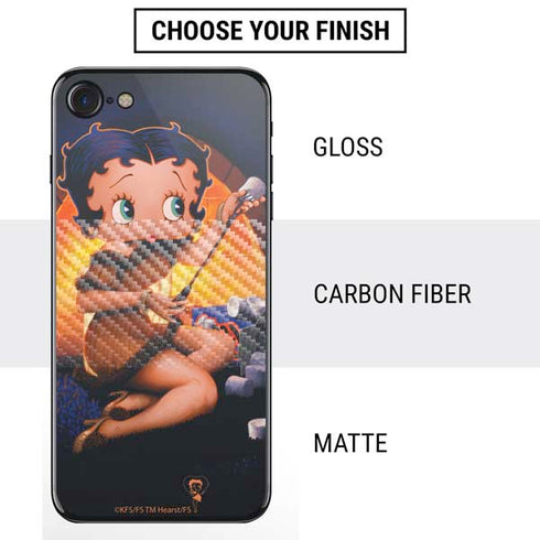 Betty Boop Roasting Marshmallows iPhone SE (2nd & 3rd Gen) Skin