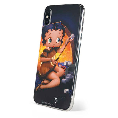 Betty Boop Roasting Marshmallows iPhone XS Skin