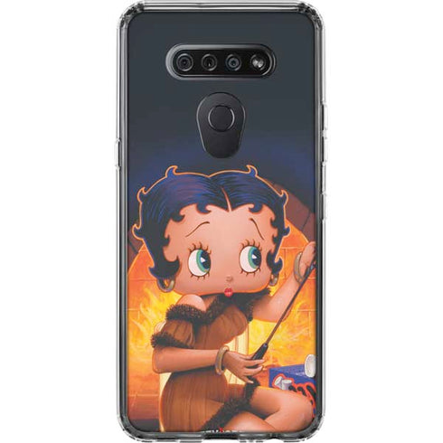 Betty Boop Roasting Marshmallows LG K51/Q51 Clear Case