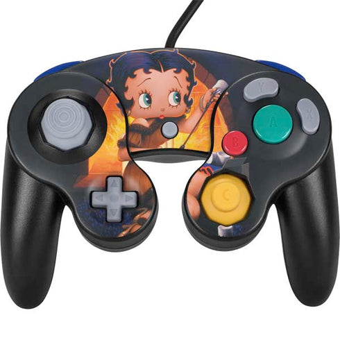 Betty Boop Roasting Marshmallows Nintendo GameCube Controller Skin