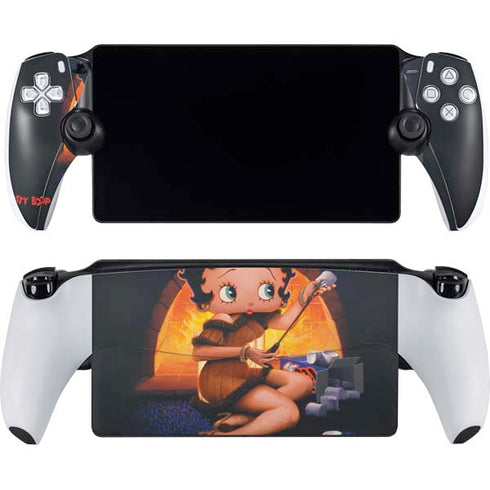 Betty Boop Roasting Marshmallows PlayStation Portal Remote Player Skin
