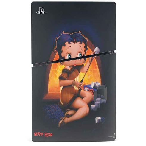 Betty Boop Roasting Marshmallows PS5 Slim Digital Edition Bundle Skin
