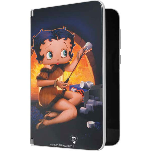 Betty Boop Roasting Marshmallows Surface Duo Skin