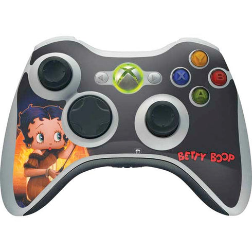 Betty Boop Roasting Marshmallows Xbox 360 Wireless Controller Skin