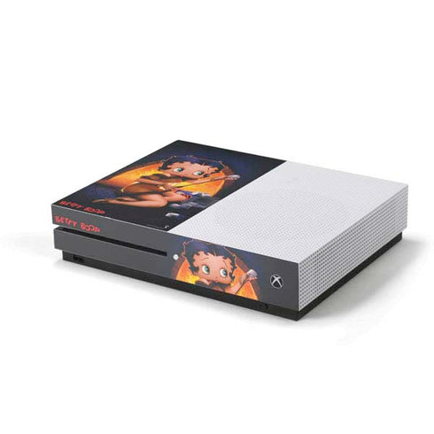 Betty Boop Roasting Marshmallows Xbox One S Console Skin