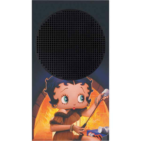 Betty Boop Roasting Marshmallows Xbox Series S Console Skin