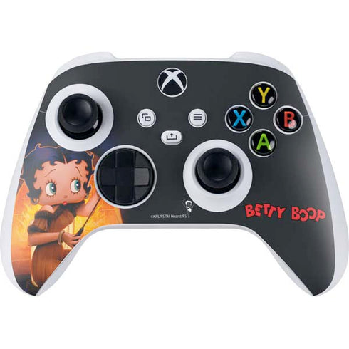 Betty Boop Roasting Marshmallows Xbox Series S Controller Skin