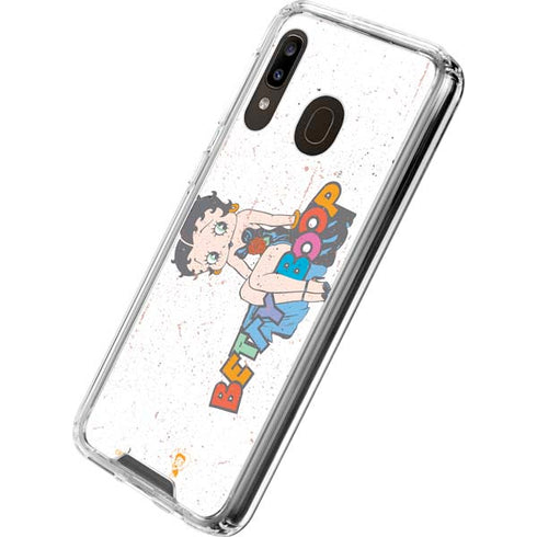 Betty Boop Splatter Galaxy A30 Clear Case