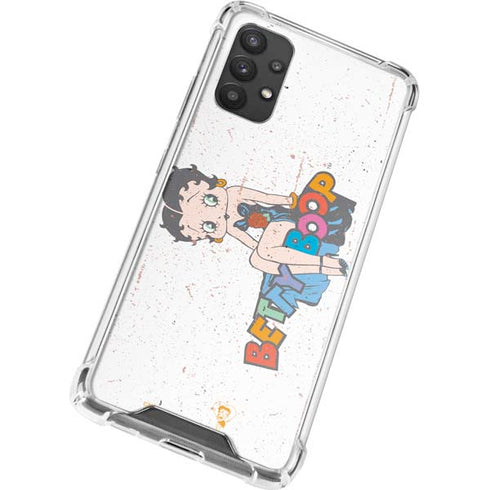 Betty Boop Splatter Galaxy A32 5G Clear Case