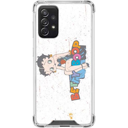 Betty Boop Splatter Galaxy A72 5G Clear Case