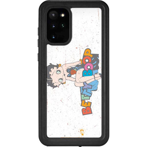 Betty Boop Splatter Galaxy S20 Plus Waterproof Case