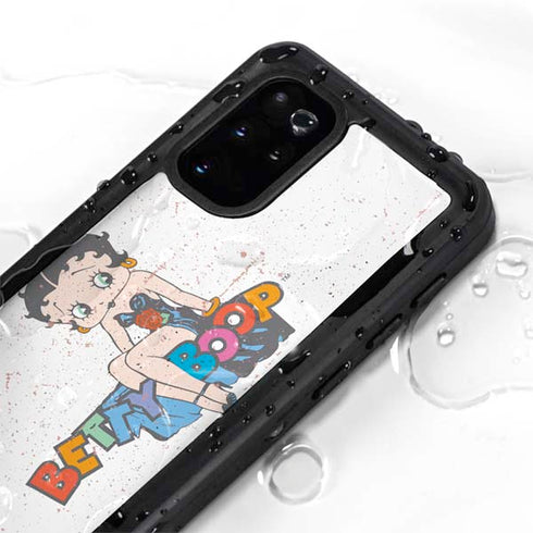 Betty Boop Splatter Galaxy S20 Plus Waterproof Case