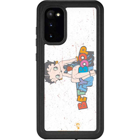 Betty Boop Splatter Galaxy S20 Waterproof Case