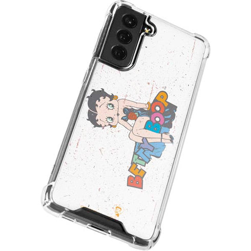 Betty Boop Splatter Galaxy S21 FE Clear Case