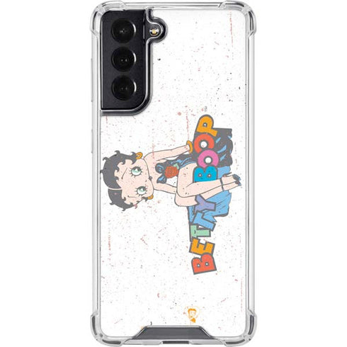 Betty Boop Splatter Galaxy S22 Clear Case