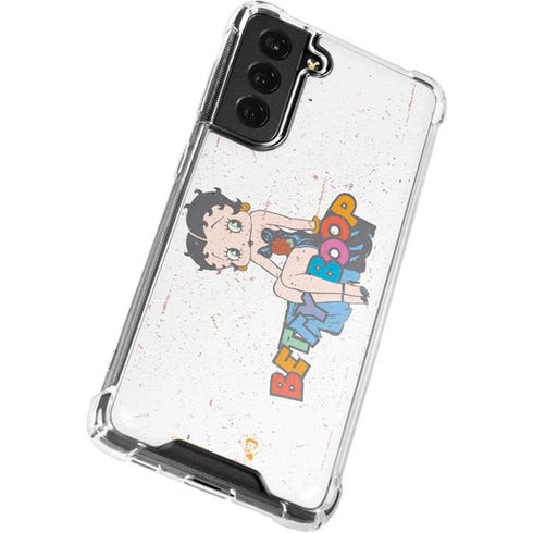 Betty Boop Splatter Galaxy S22 Plus Clear Case