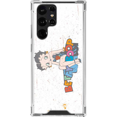 Betty Boop Splatter Galaxy S22 Ultra Clear Case
