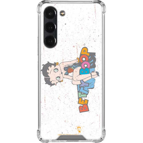 Betty Boop Splatter Galaxy S23 Plus Clear Case