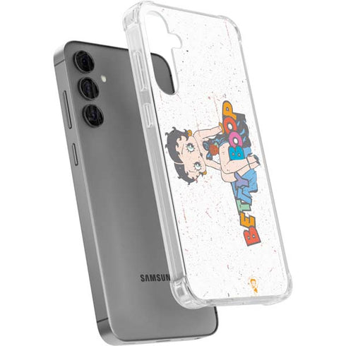 Betty Boop Splatter Galaxy S24 Plus Clear Case