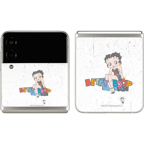 Betty Boop Splatter Galaxy Z Flip3 5G Skin