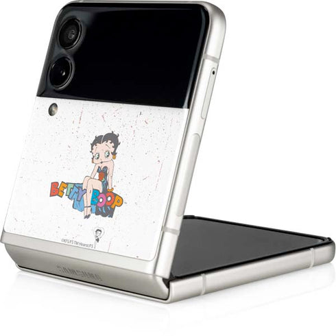 Betty Boop Splatter Galaxy Z Flip3 5G Skin