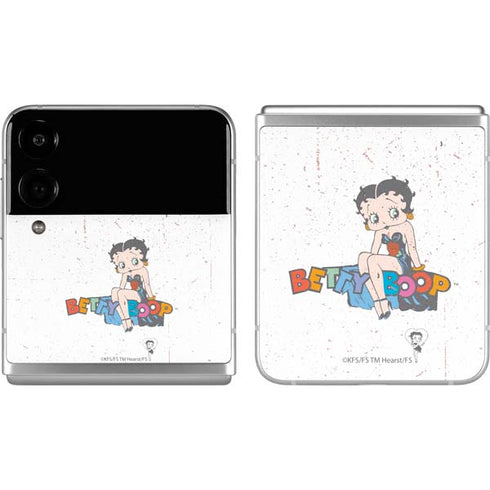 Betty Boop Splatter Galaxy Z Flip4 5G Skin
