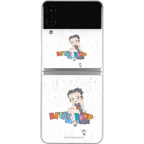 Betty Boop Splatter Galaxy Z Flip4 5G Skin