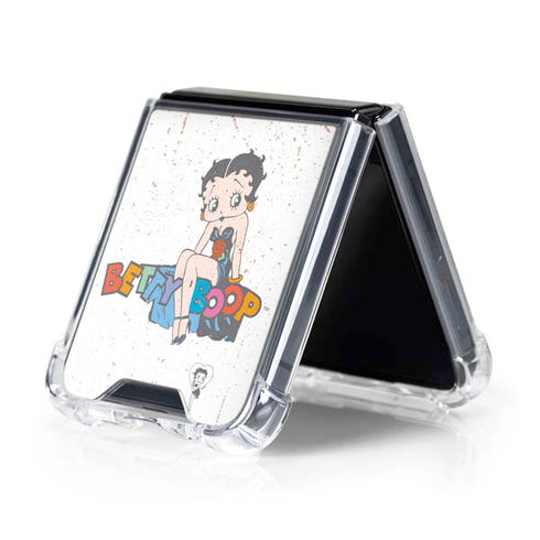 Betty Boop Splatter Galaxy Z Flip5 5G Clear Case