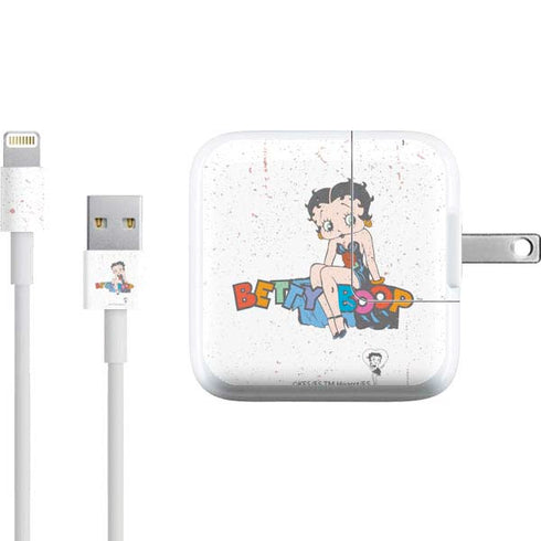 Betty Boop Splatter iPad Charger (10W USB) Skin