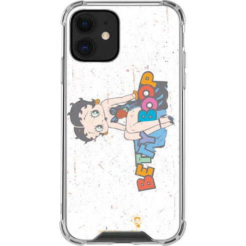 Betty Boop Splatter iPhone 12 Mini Clear Case