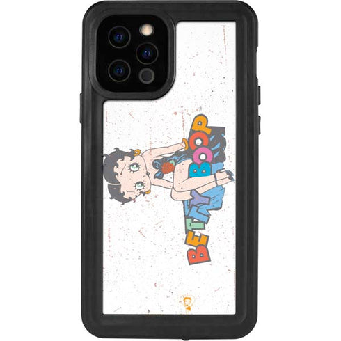 Betty Boop Splatter iPhone 12 Pro Waterproof Case